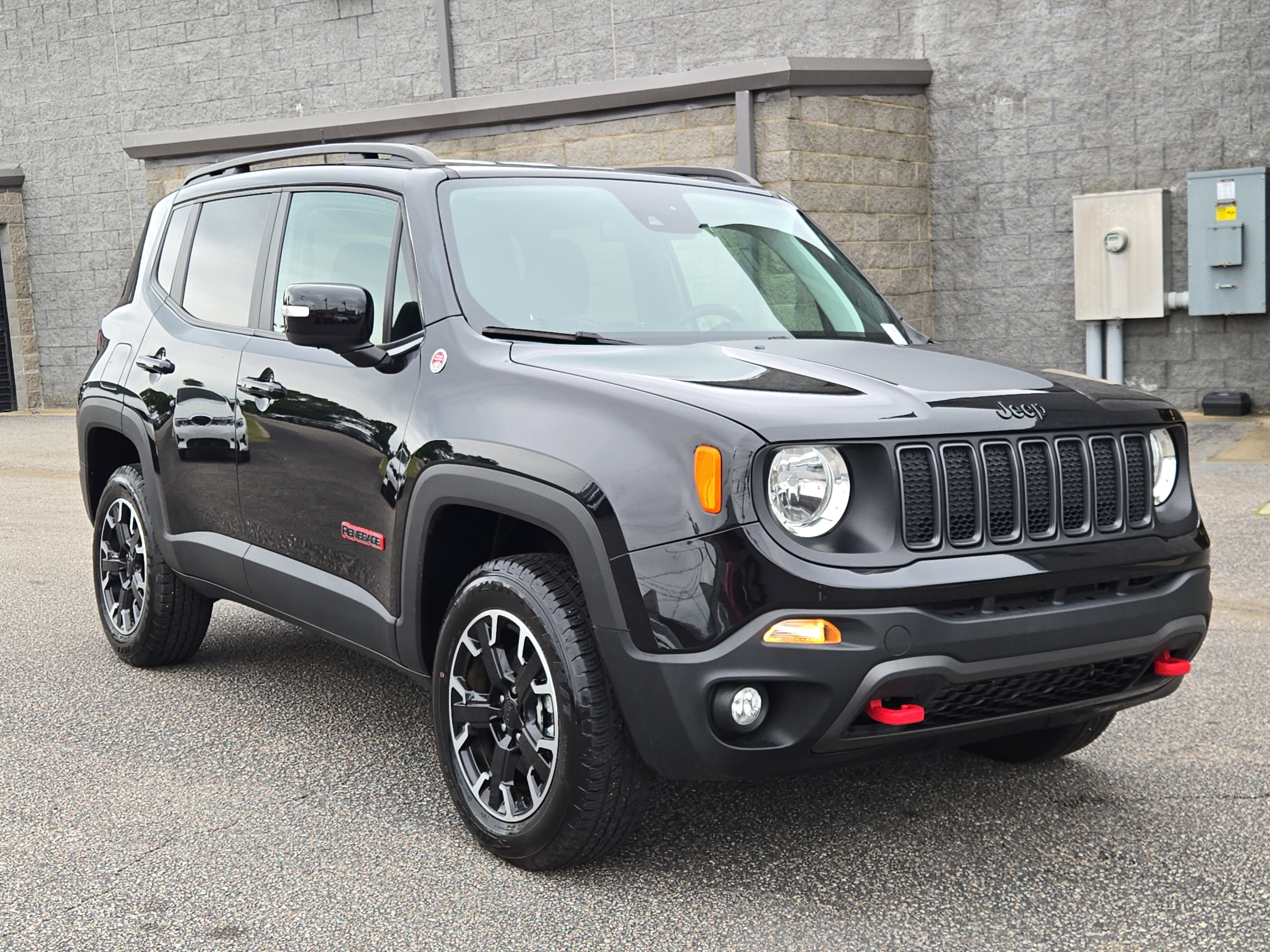 Used 2023 Black Clearcoat Jeep Trailhawk image 3