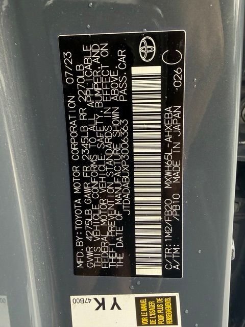Used 2023 Gray Toyota LE image 32
