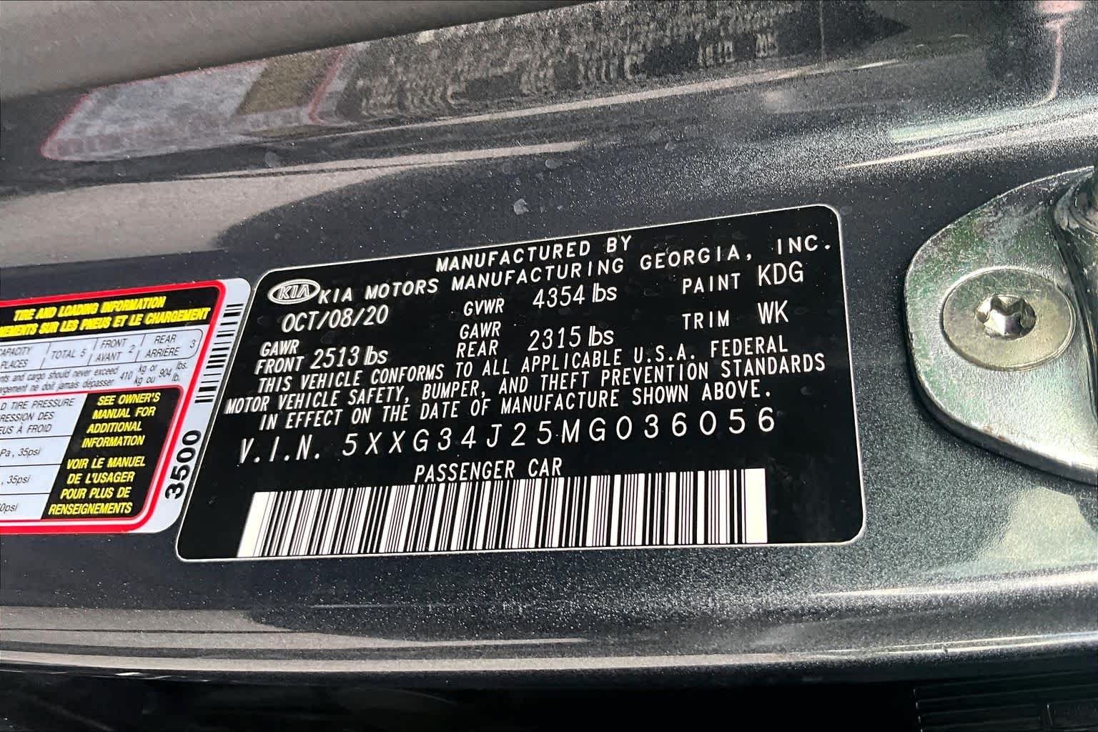 Used 2021 Gravity Gray Kia EX image 37