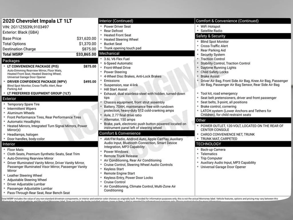 Used 2020 Black Chevrolet LT image 5