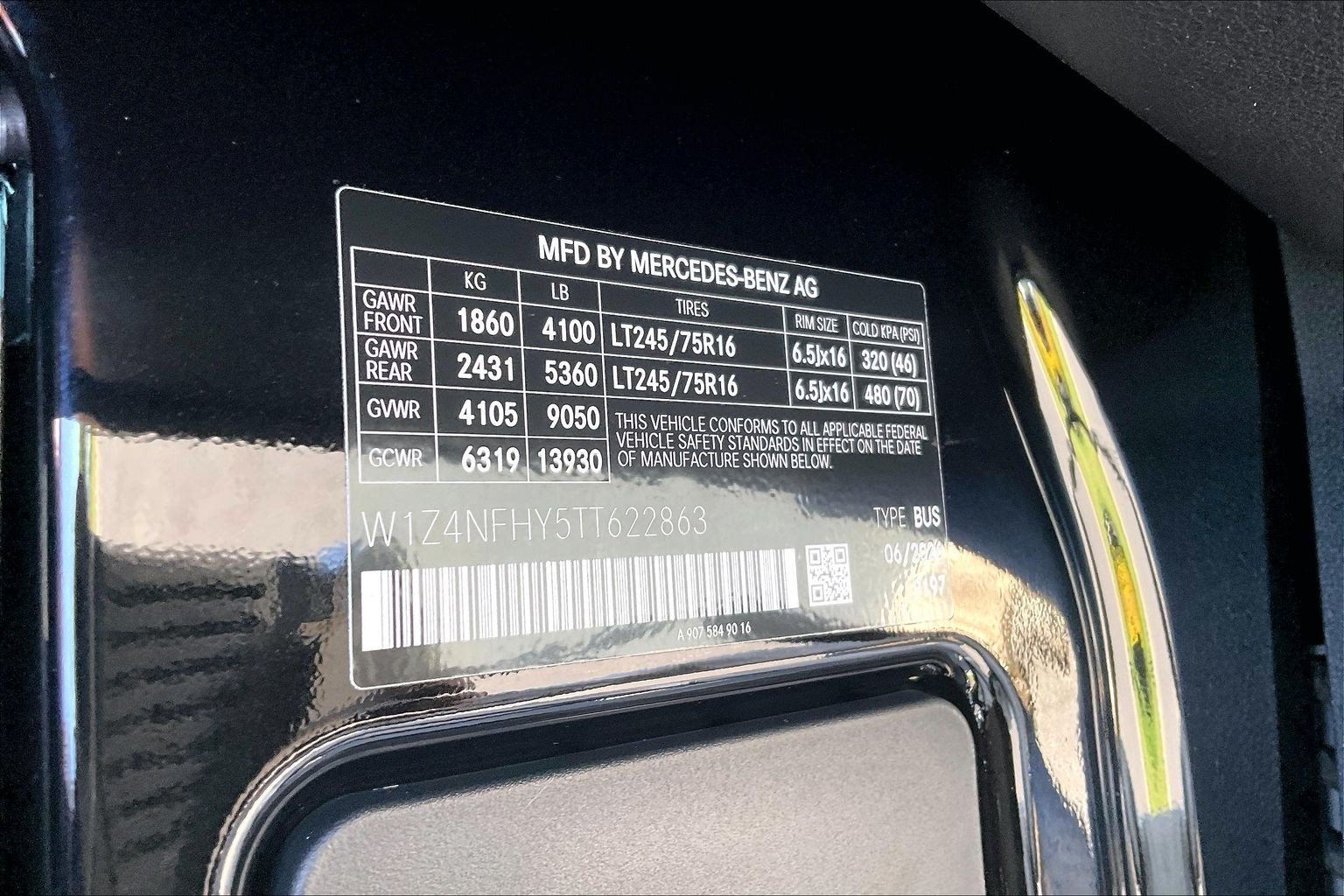 New 2026 Obsidian Black Metallic Mercedes-Benz Passenger 144 WB image 27