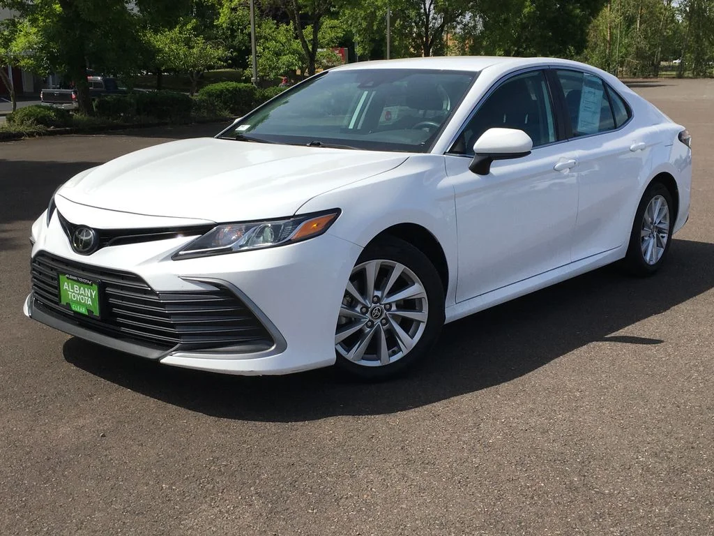 Used 2023 White Toyota LE image 1