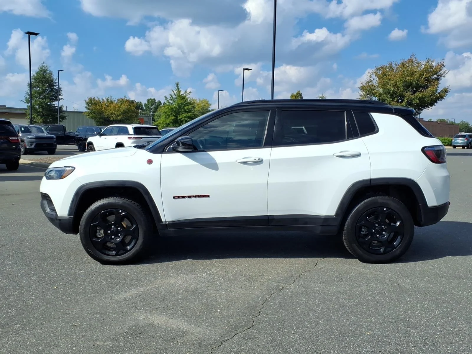 Used 2023 Bright White Clearcoat Jeep Trailhawk image 2