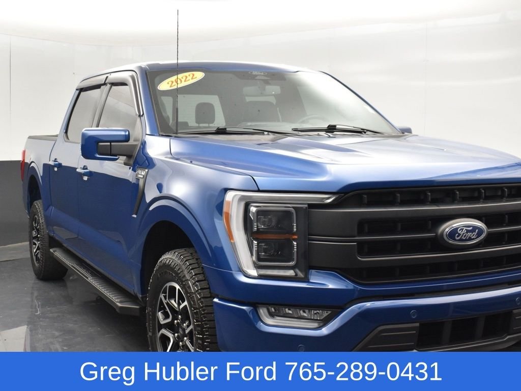Used 2022 Blue Ford Lariat image 1