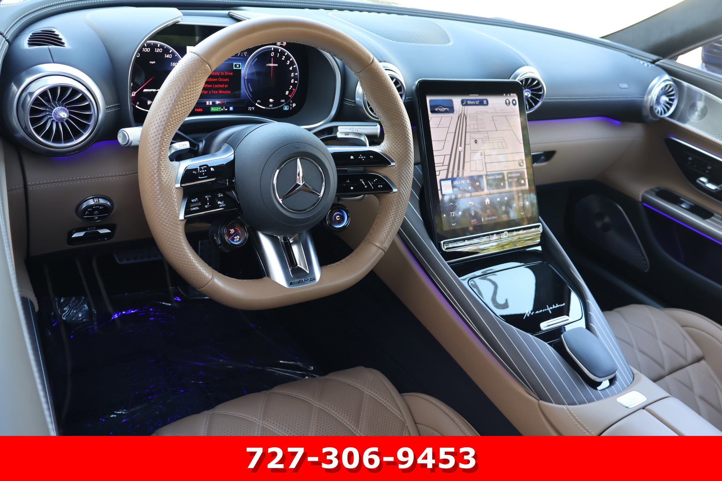 Certified Used 2025 Starling Blue Metallic Mercedes-Benz AMG® GT 63 S E Performance image 19