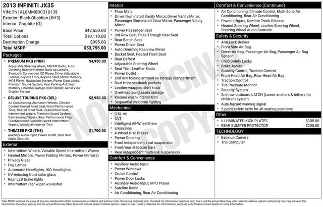 2013 INFINITI JX Base