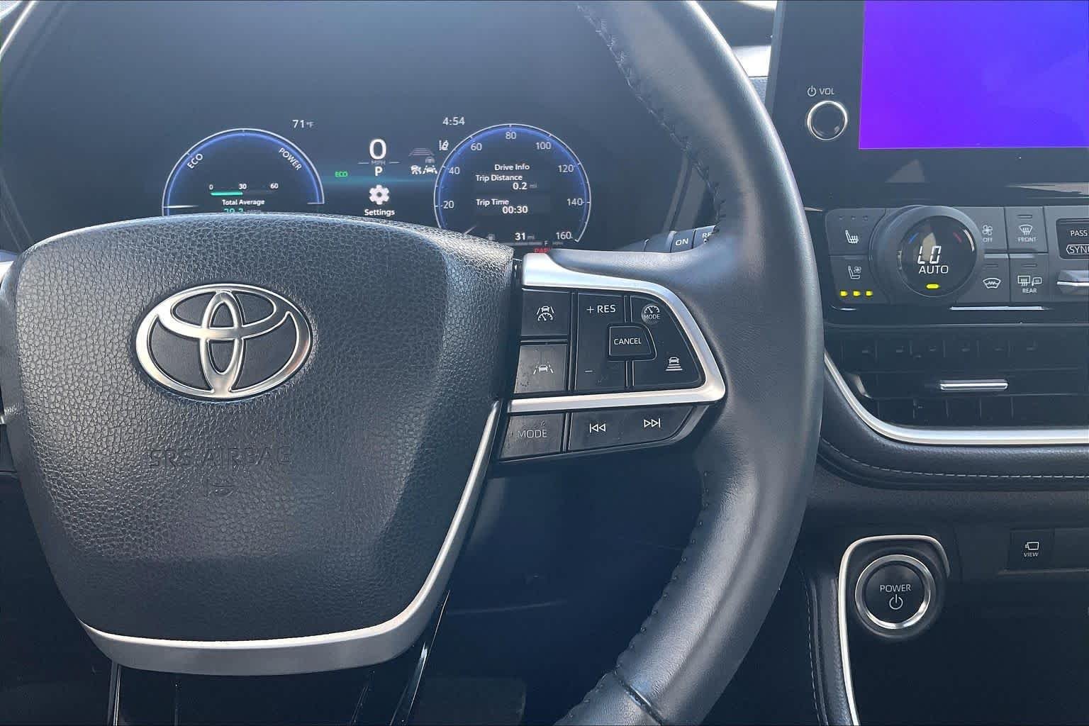 Used 2025 Midnight Black Metallic Toyota Hybrid Nightshade Edition image 25