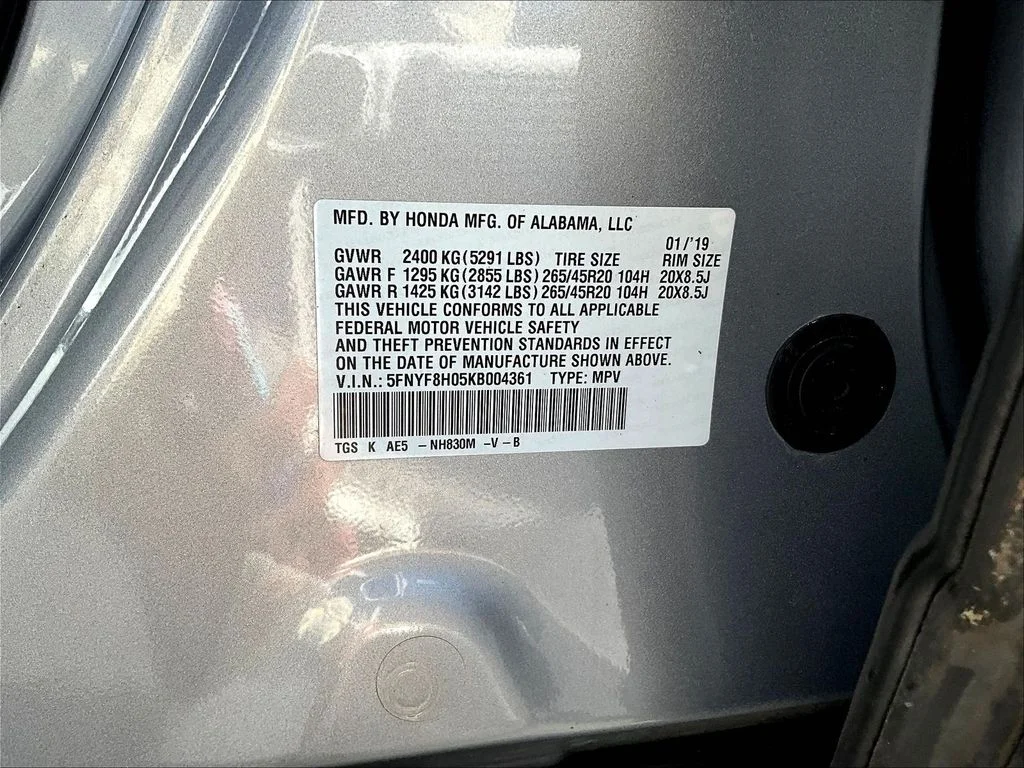 Certified Used 2019 Lunar Silver Metallic Honda Elite image 23