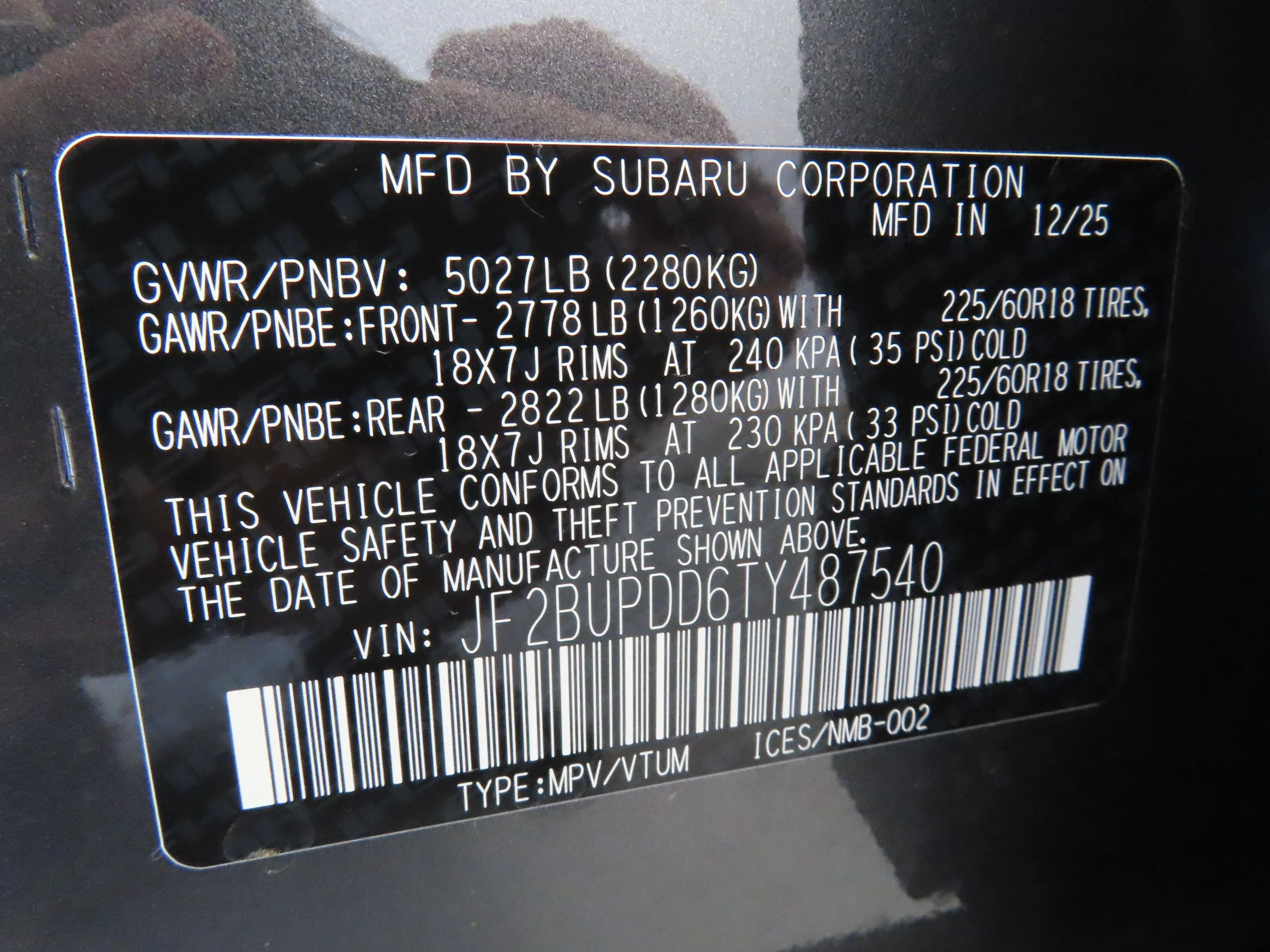 New 2026 Gray Subaru Limited image 28