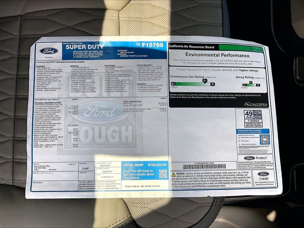 New 2026 Agate Black Metallic Ford Platinum image 17