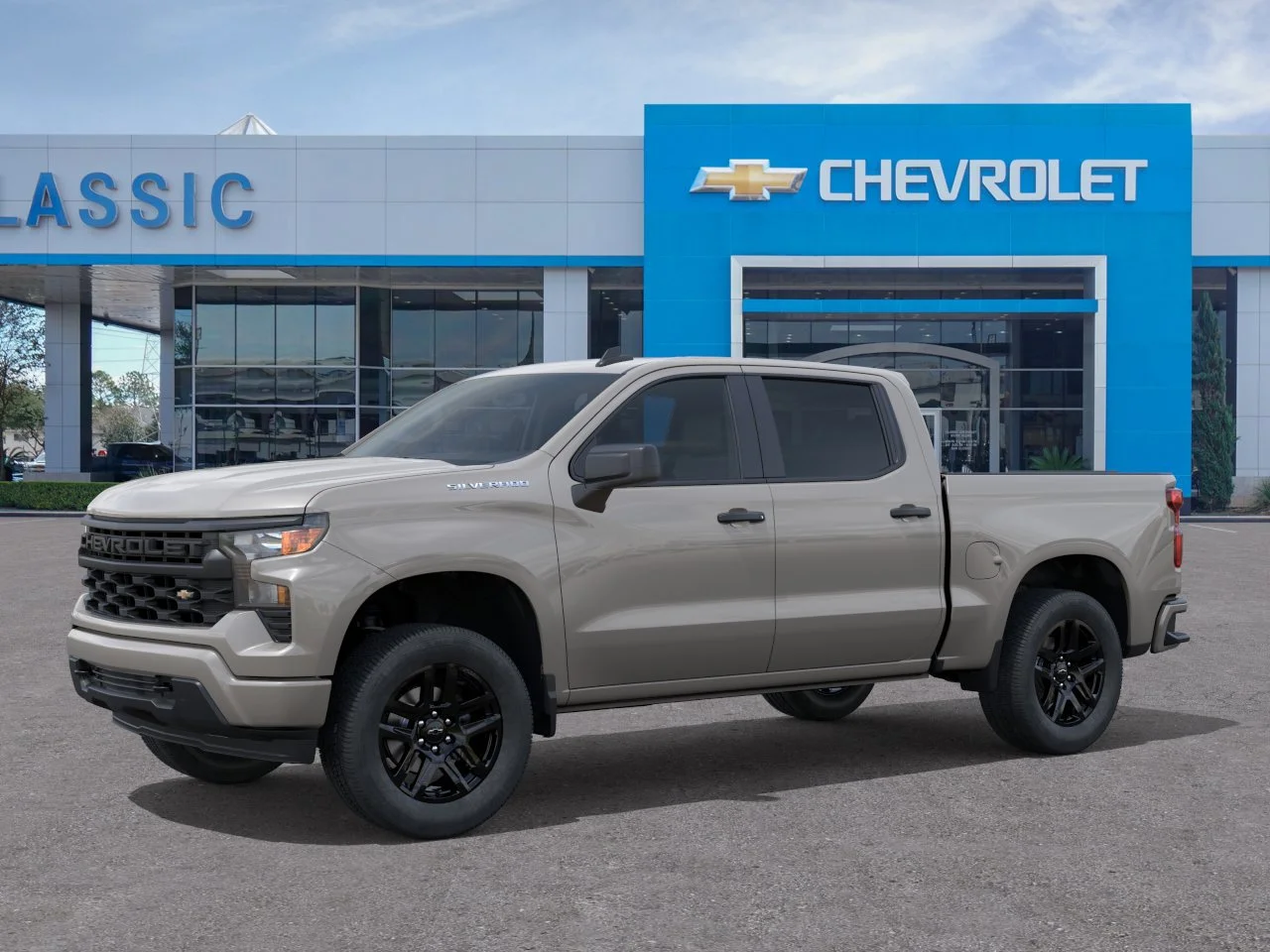 2026 Chevrolet Silverado 1500 Custom Tan at Classic Elite Chevrolet Sugar Land