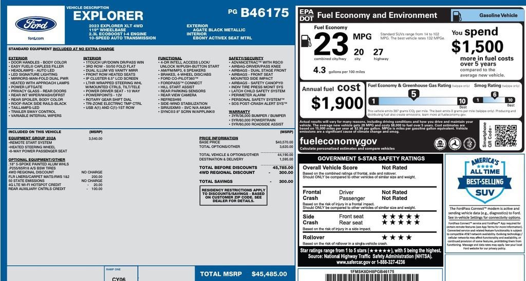 2023 Ford Explorer XLT 4WD's photo