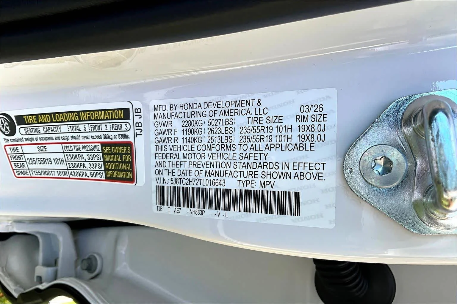 New 2026 Platinum White Pearl Acura w/Advance Package image 23