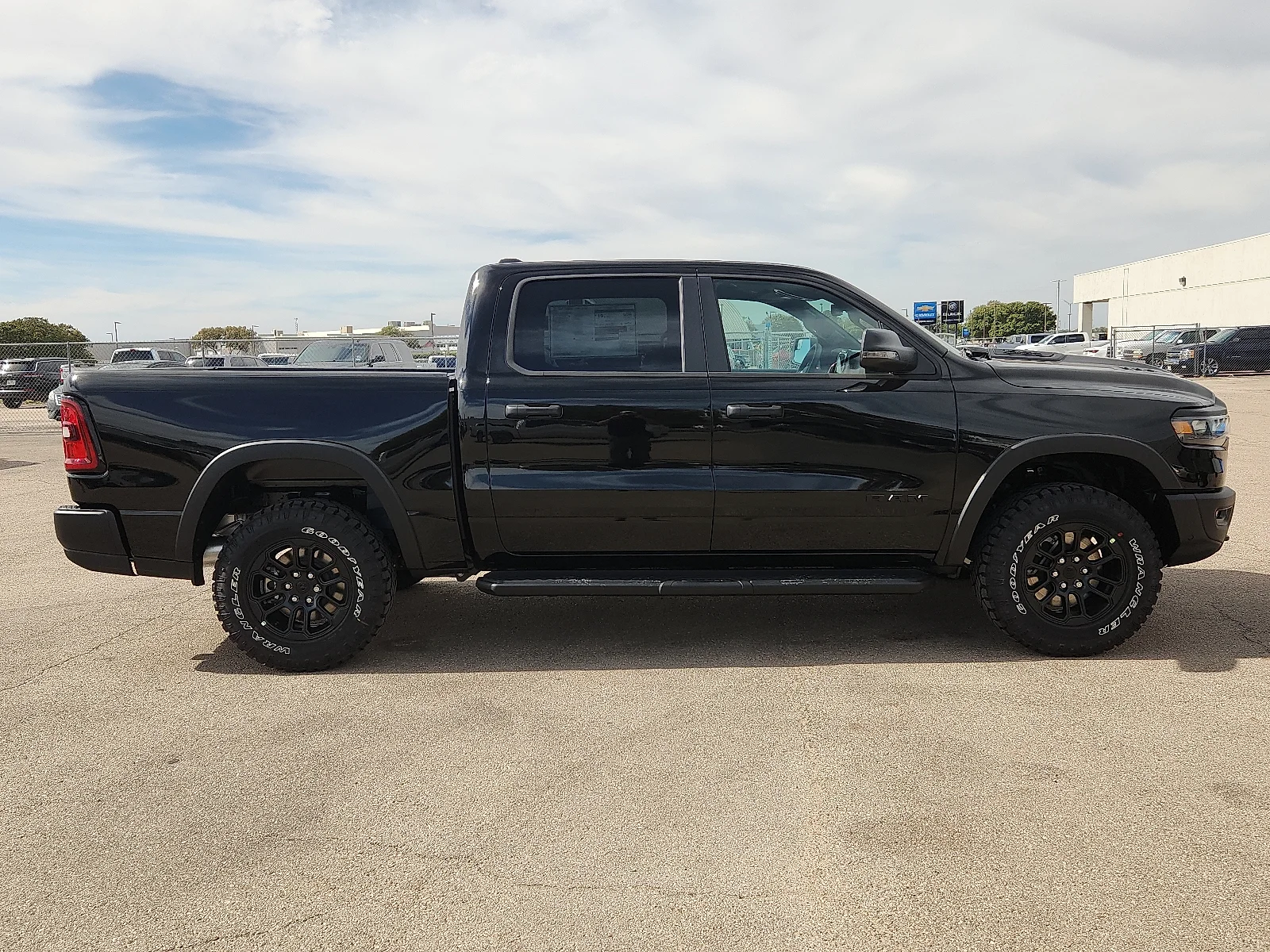 New 2027 Diamond Black Crystal Pearl-Coat  Paint Ram REBEL CREW CAB 4X4 5
