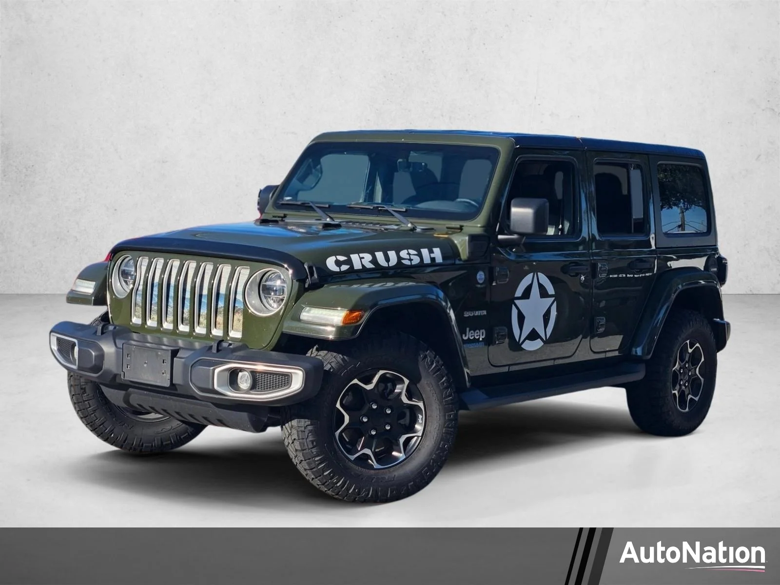 Used 2021 Sarge Green Clearcoat Jeep Unlimited Sahara image 1