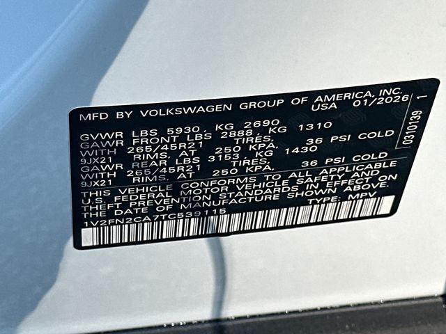 New 2026 White Volkswagen SEL Premium R-Line image 34