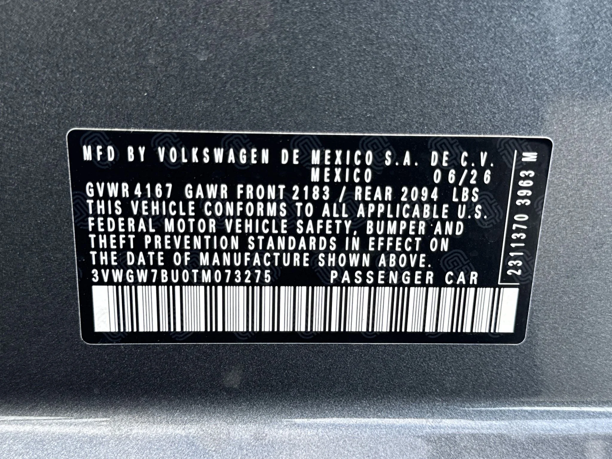 New 2026 Platinum Gray Metallic Volkswagen SEL image 35