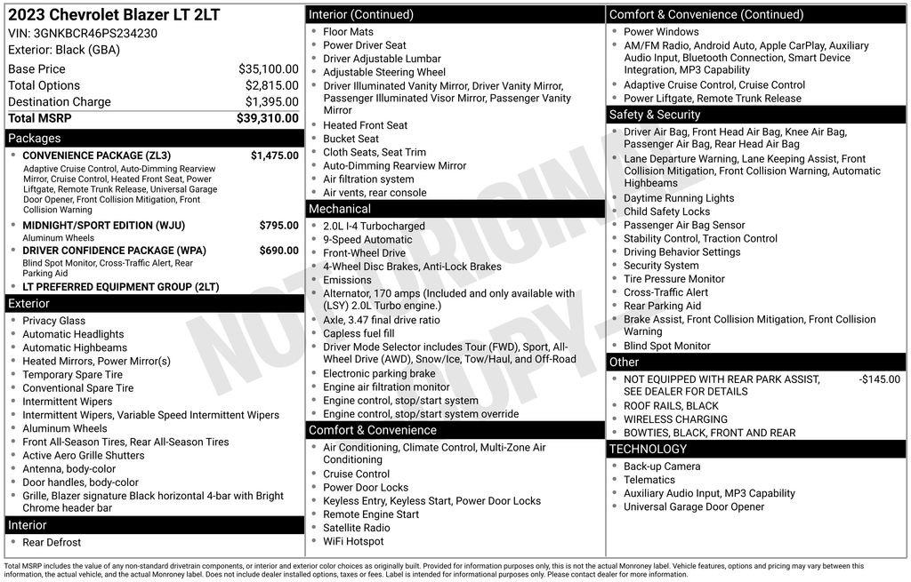 Used 2023 Black Chevrolet LT image 26