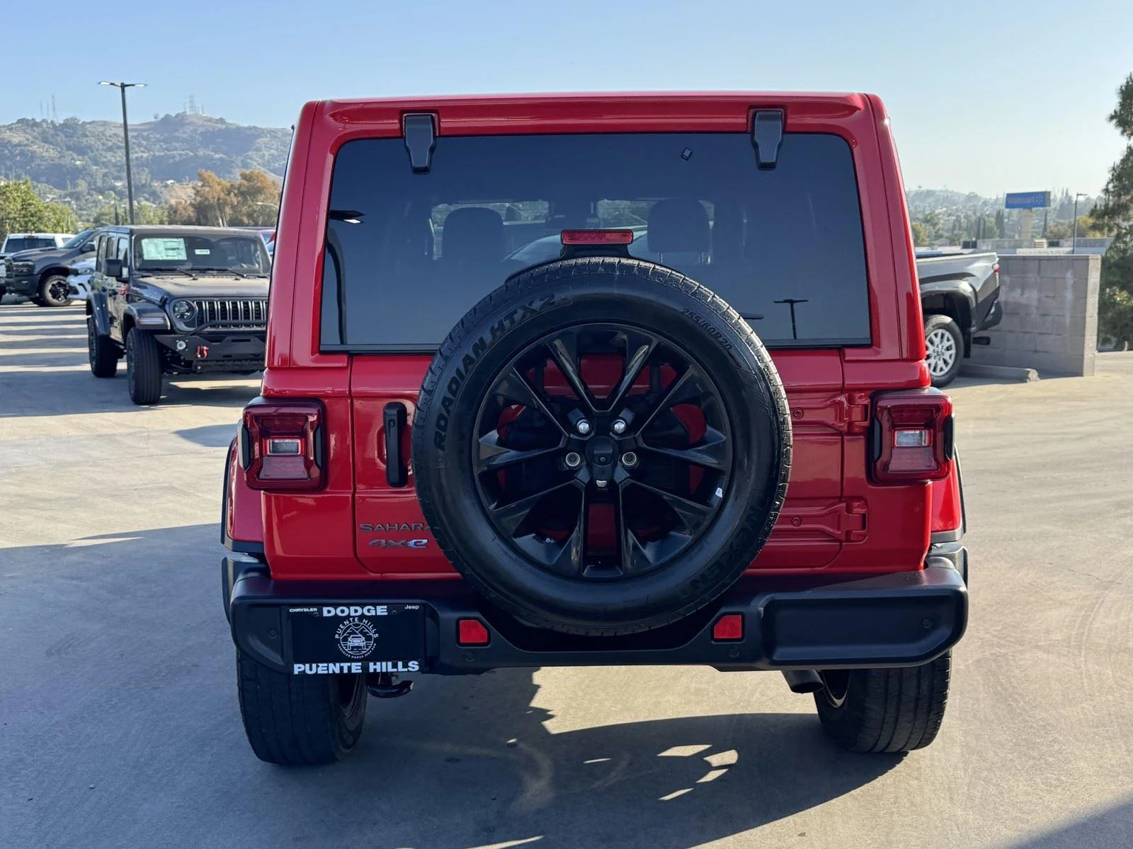 Certified Used 2025 Firecracker Red Clearcoat Jeep Sahara image 5