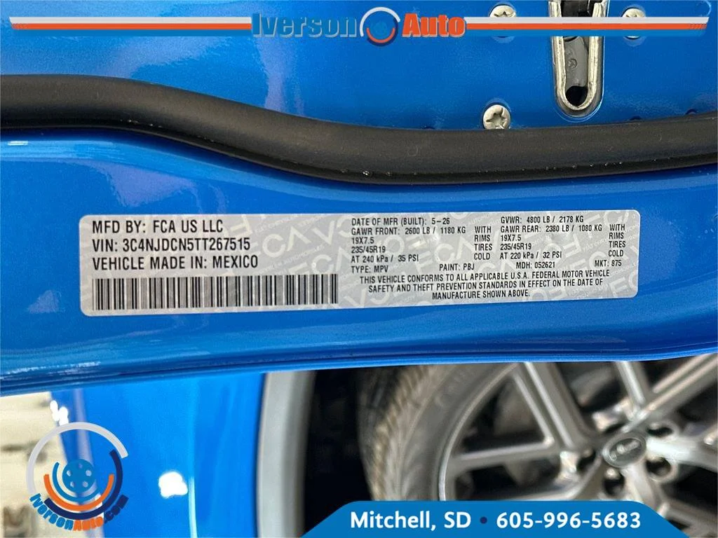 New 2026 Hydro Blue Pearlcoat Jeep Limited Altitude image 13