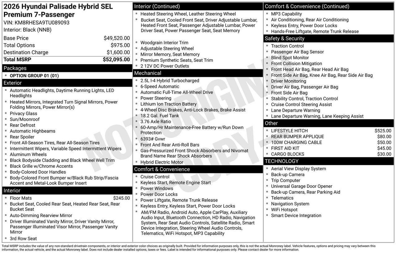 New 2026 Pacific Sapphire Hyundai SEL Premium 7P image 4