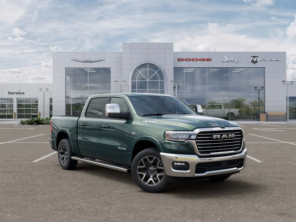 New 2026 Serrano-Green Metallic Exterior Paint RAM Laramie image 5