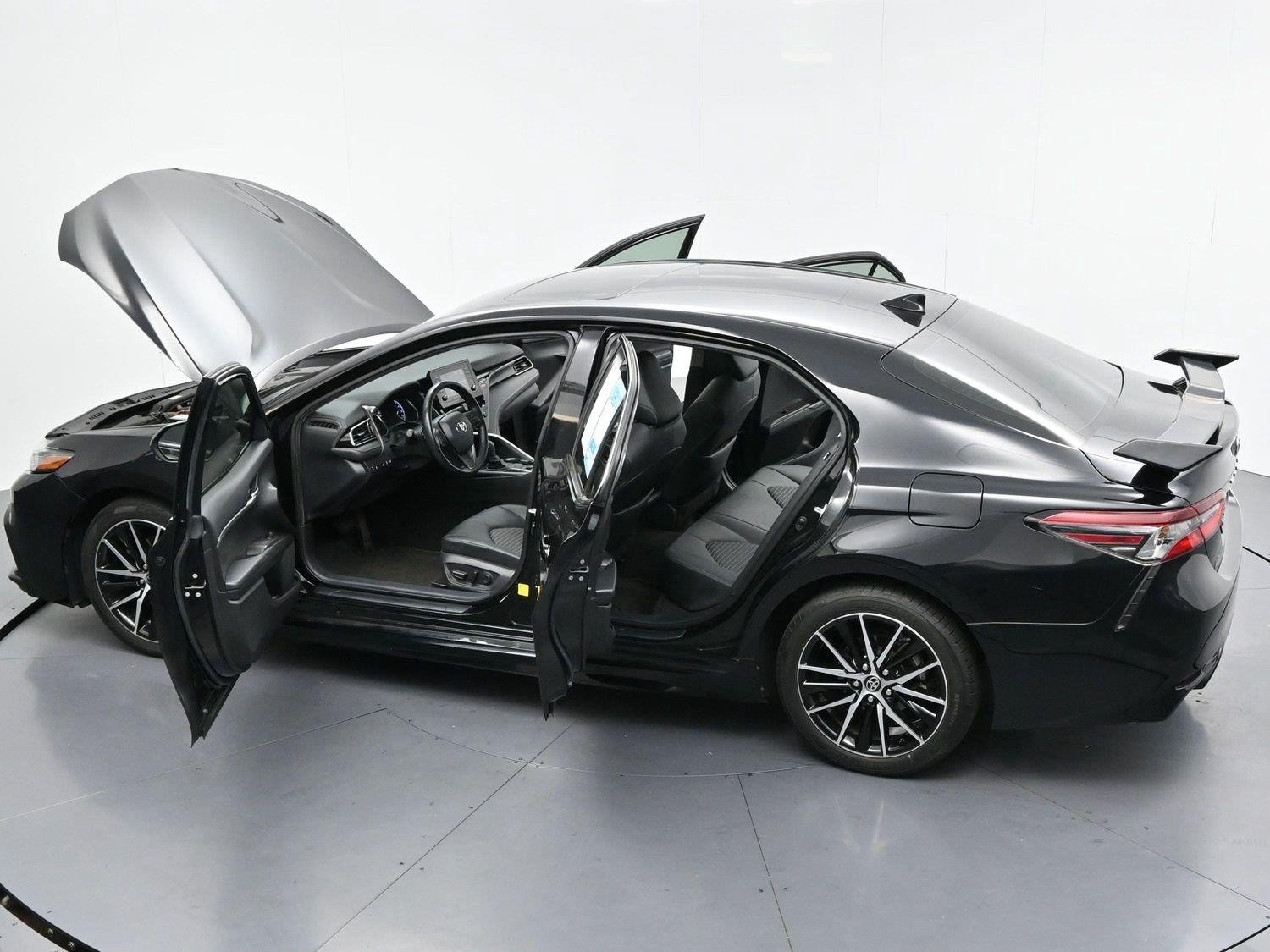 Used 2021 Midnight Black Metallic Toyota SE image 42
