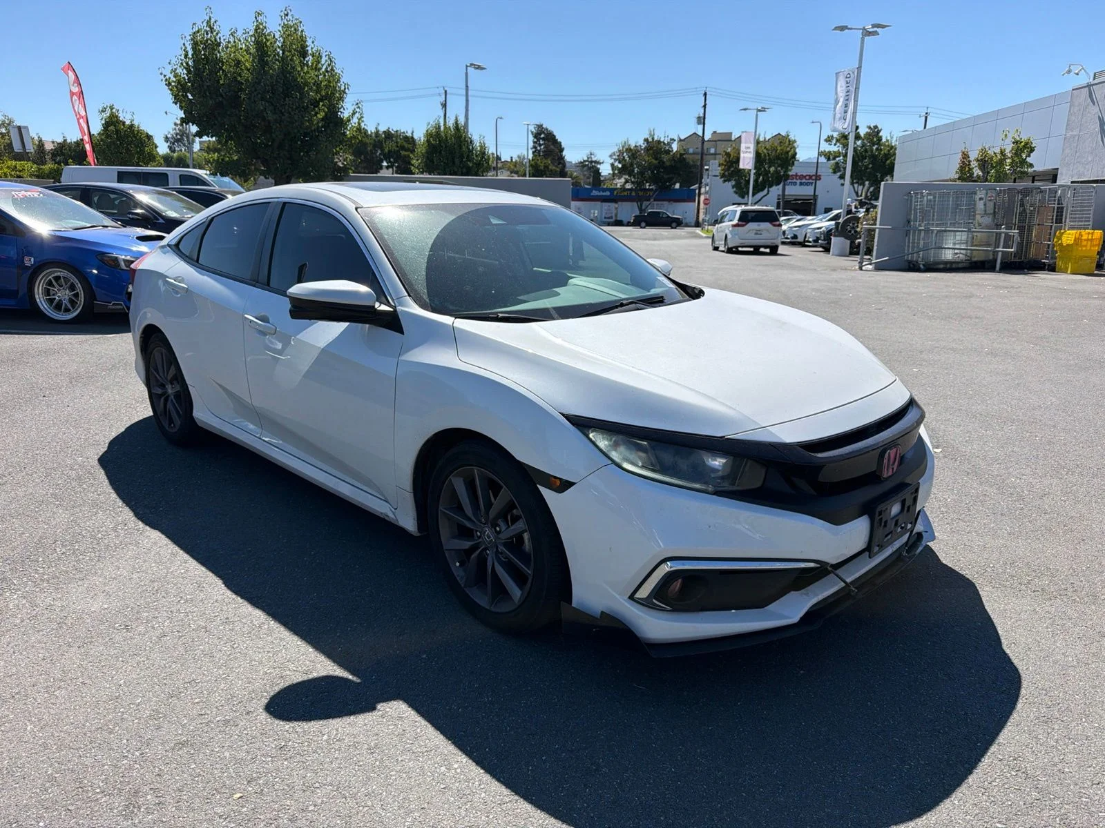Used 2019 White Orchid Pearl Honda EX image 2