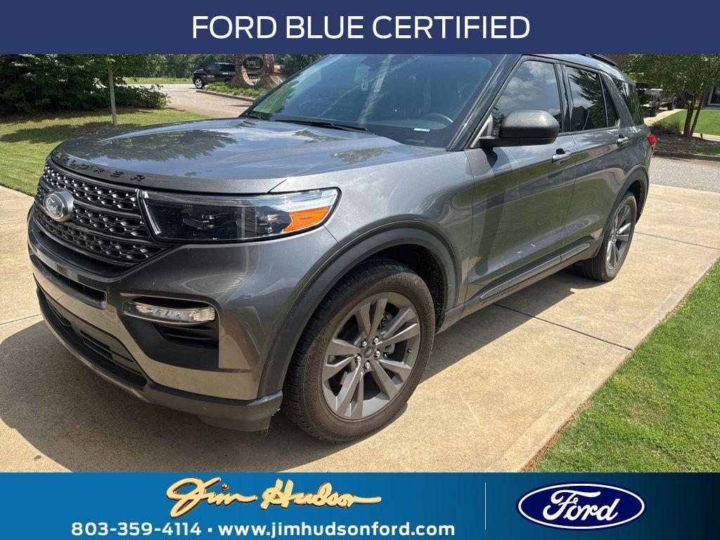 Certified Used 2021 Gray Ford XLT image 1