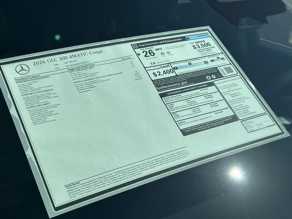 New 2026 Polar White Mercedes-Benz GLC300 image 37