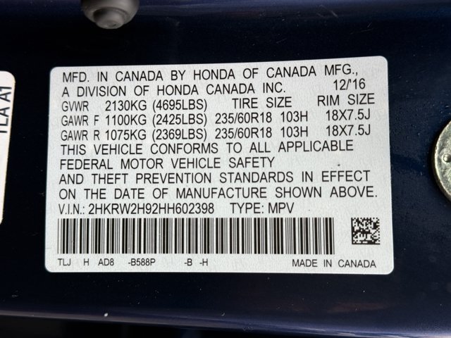 Used 2017 Blue Honda Touring image 28