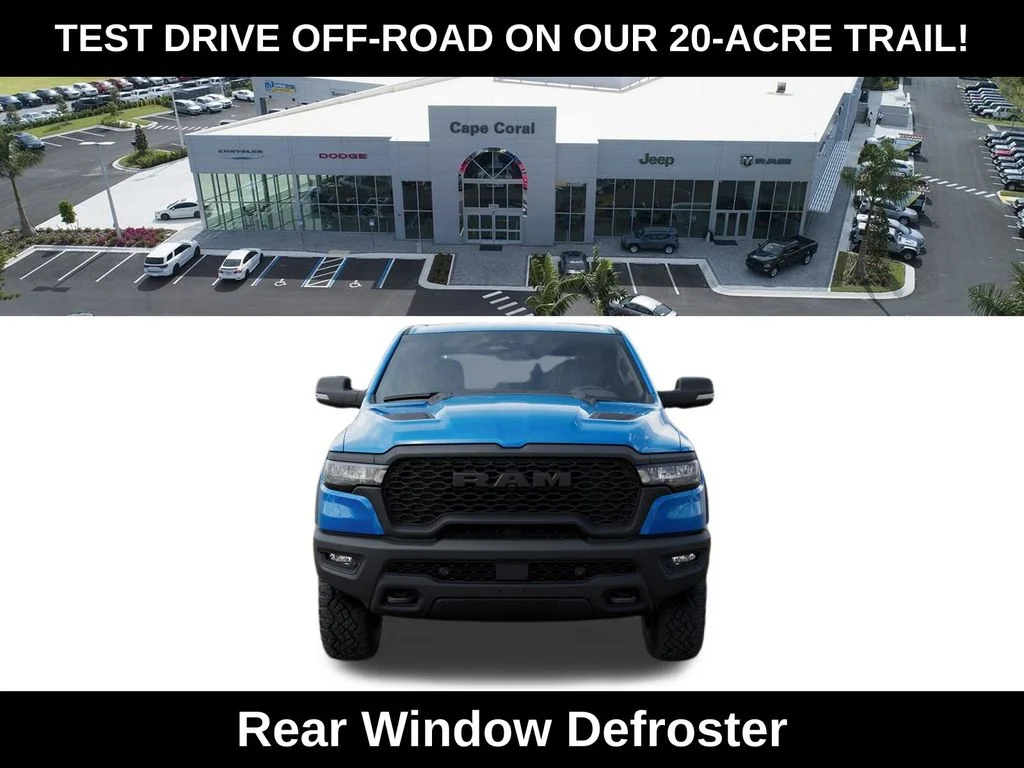 New 2026 Hydro Blue Pearl-Coat Exterior Paint RAM Rebel image 6