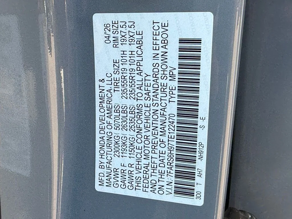 Certified Used 2026 Urban Gray Pearl Honda Sport Touring image 28