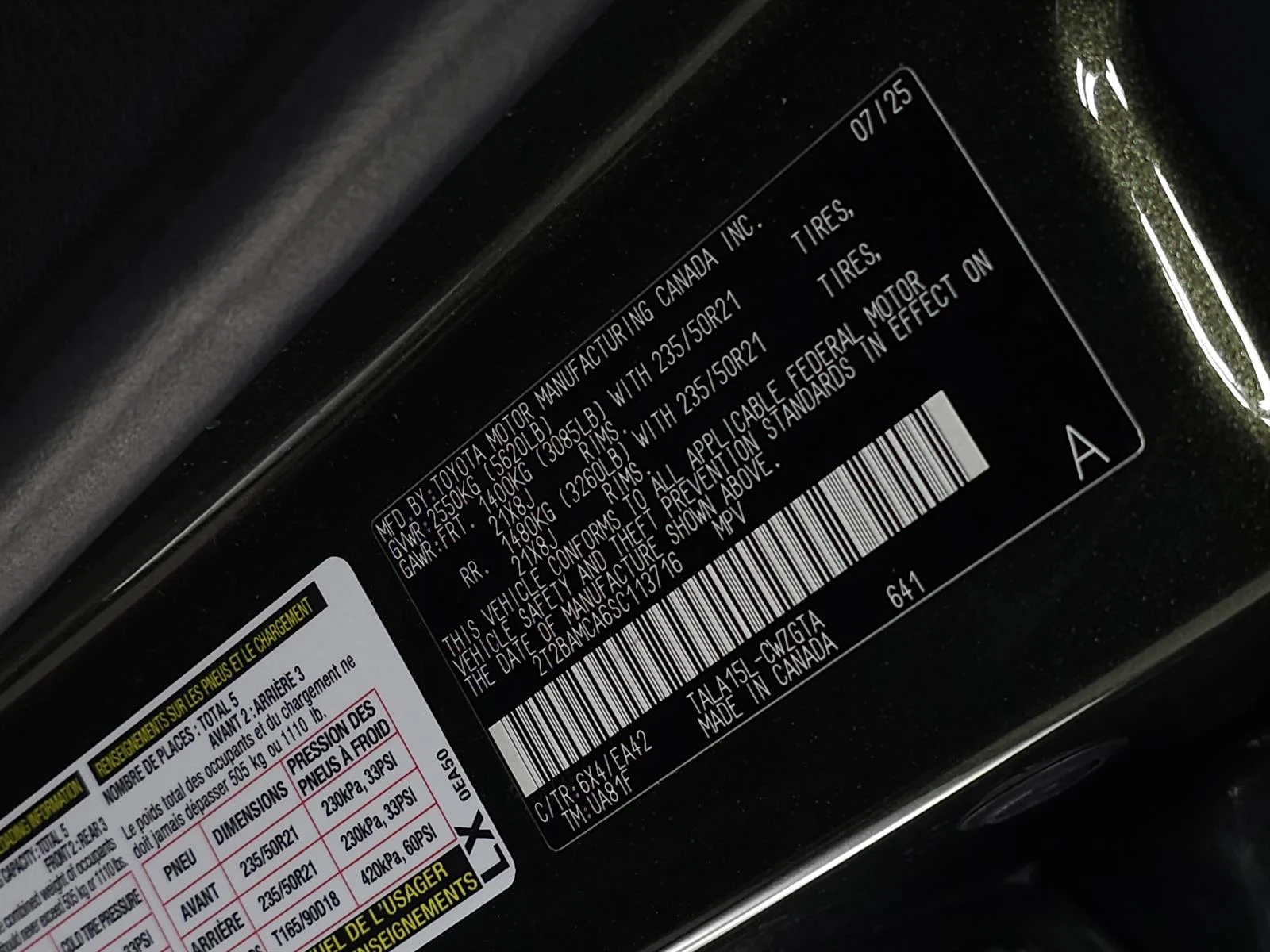 Certified Used 2025 Green Lexus PREMIUM image 35