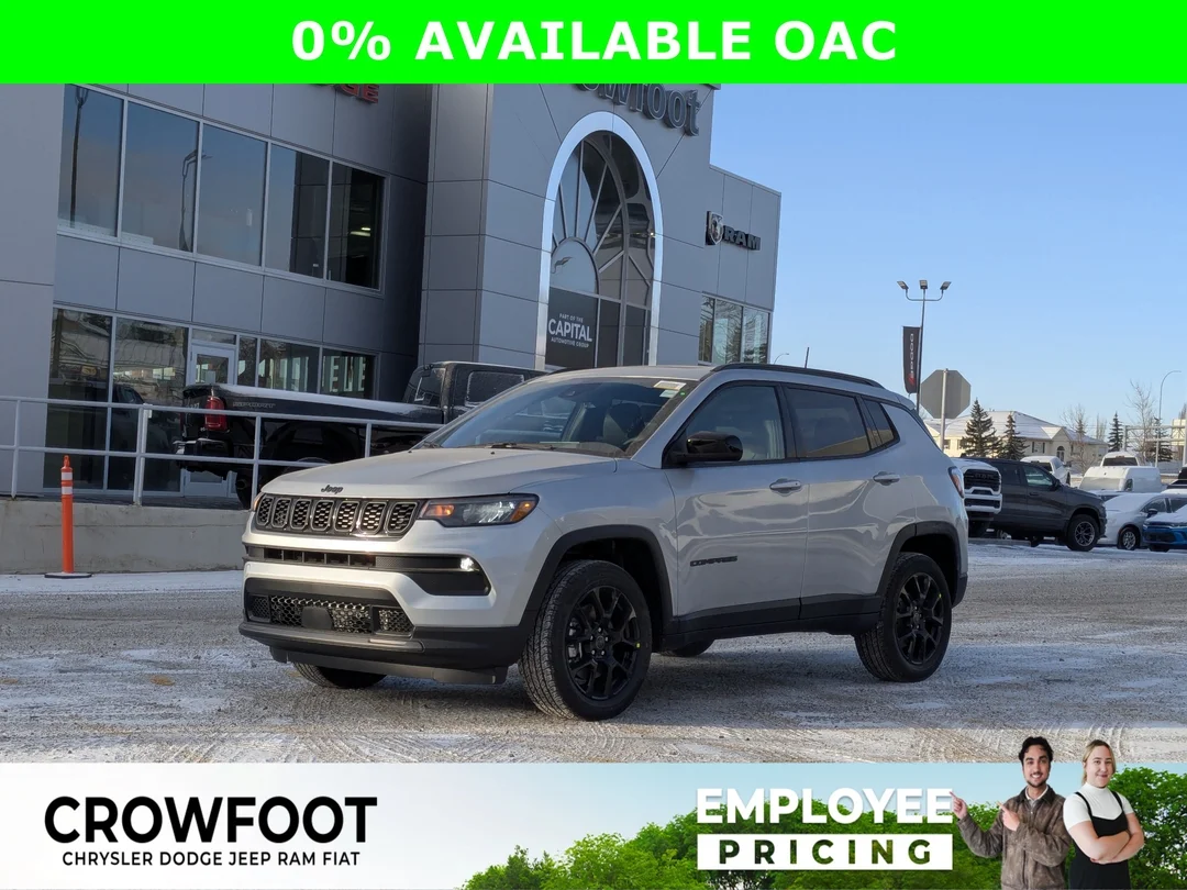 New 2026 Silver Jeep North - - 4x4 - Altitude Special Edition 18 Black Wheels & More! image 1