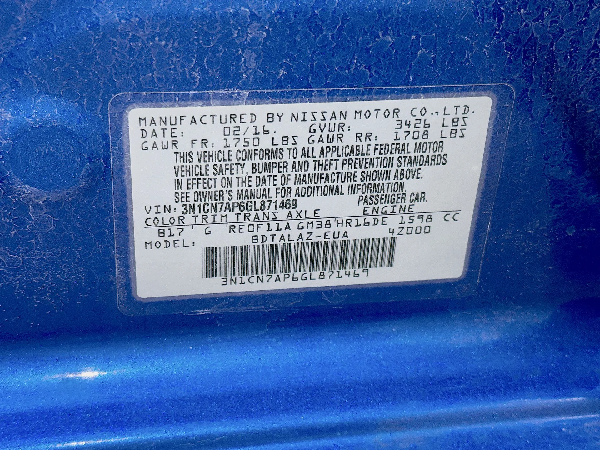 Used 2016 Blue Nissan 1.6 S+ image 29