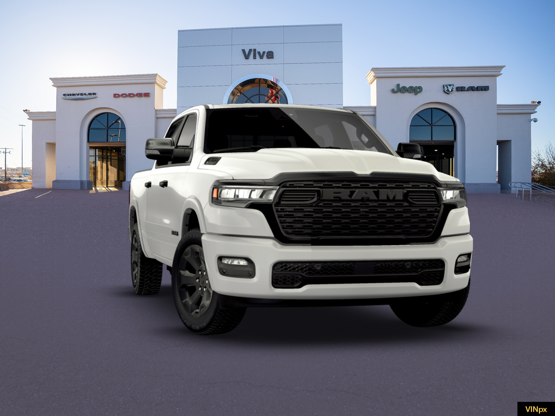 New 2026 Bright White Clear-Coat Exterior Paint RAM Big Horn/Lone Star image 16