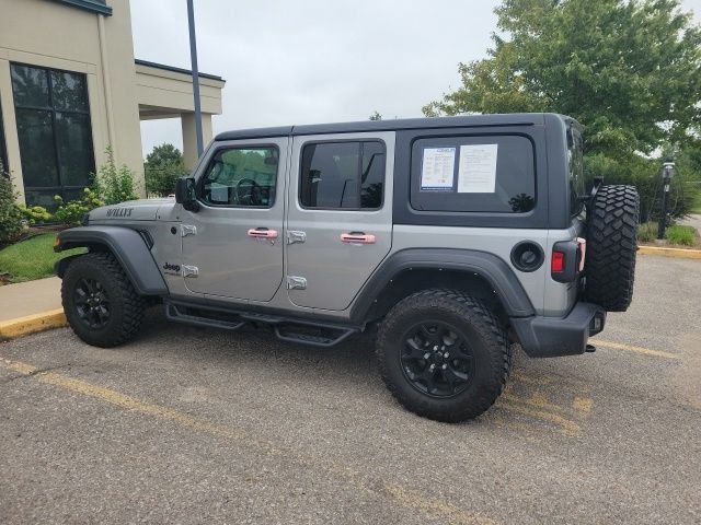 Used 2021 Billet Silver Metallic Jeep Unlimited Willys image 2
