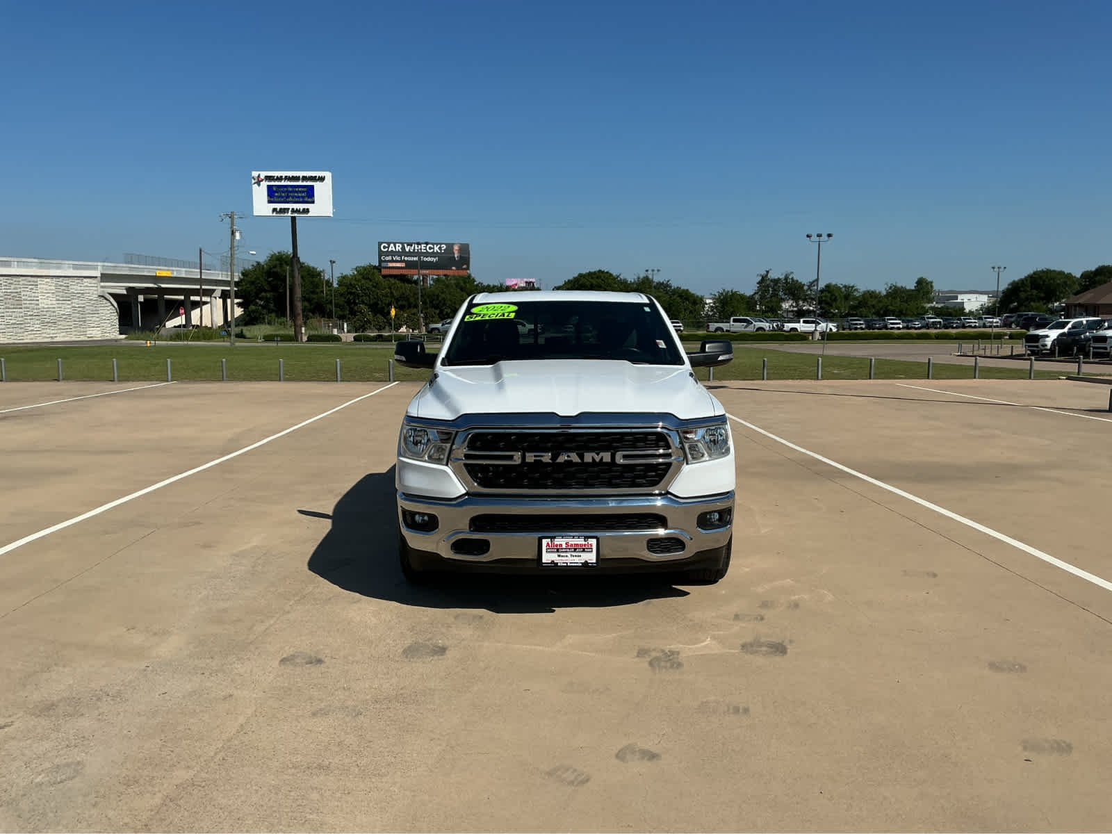 Used 2022 Bright White Clearcoat Ram Lone Star image 3