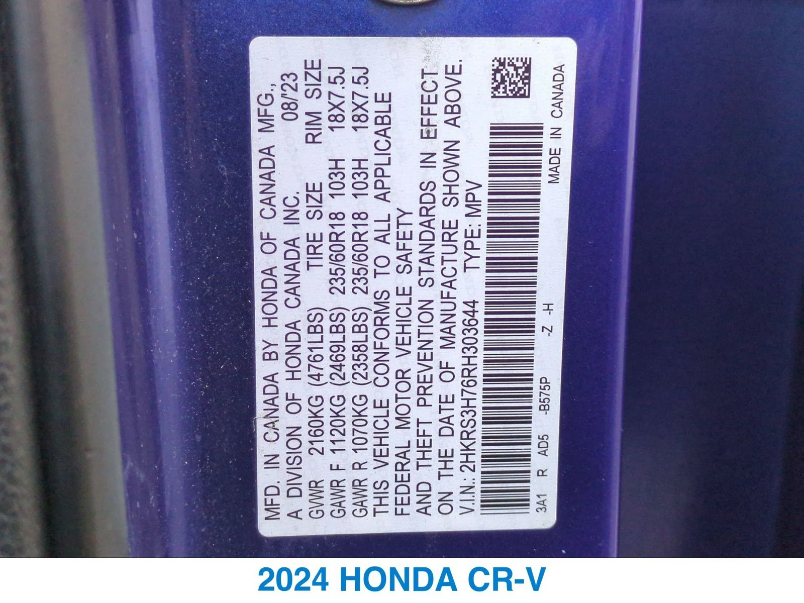 Used 2024 Blue Honda EX-L image 26