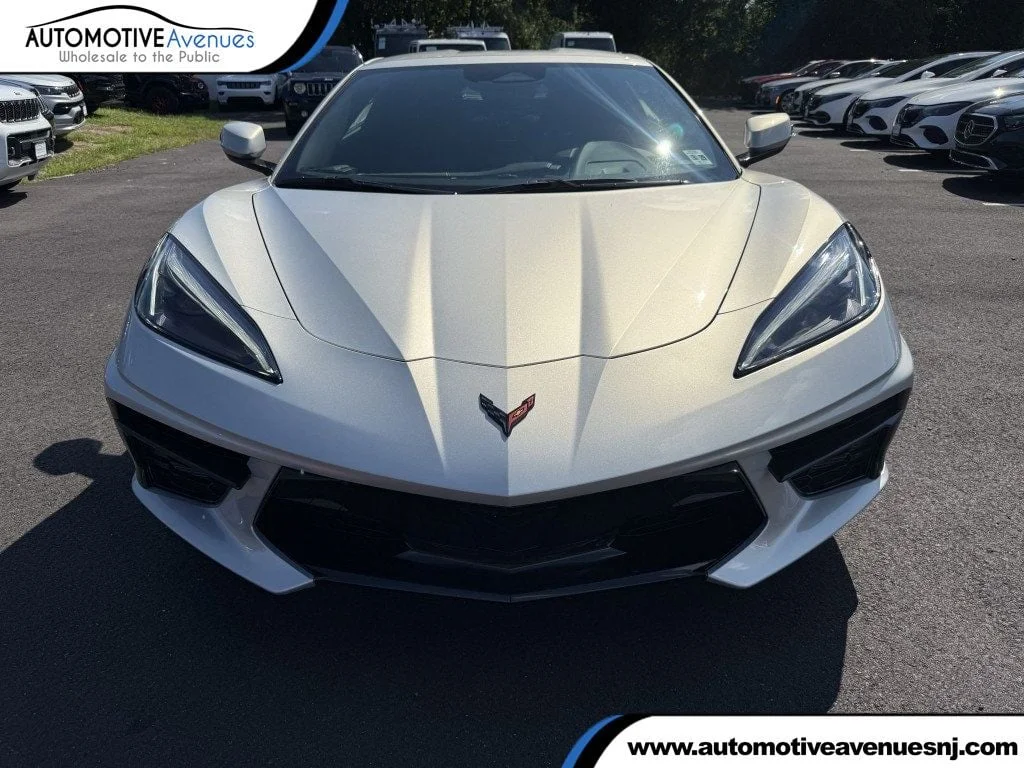 Used 2024 Silver Flare Metallic Chevrolet 2dr Stingray Coupe w/1LT & 20-Spoke Black Wheels image 1