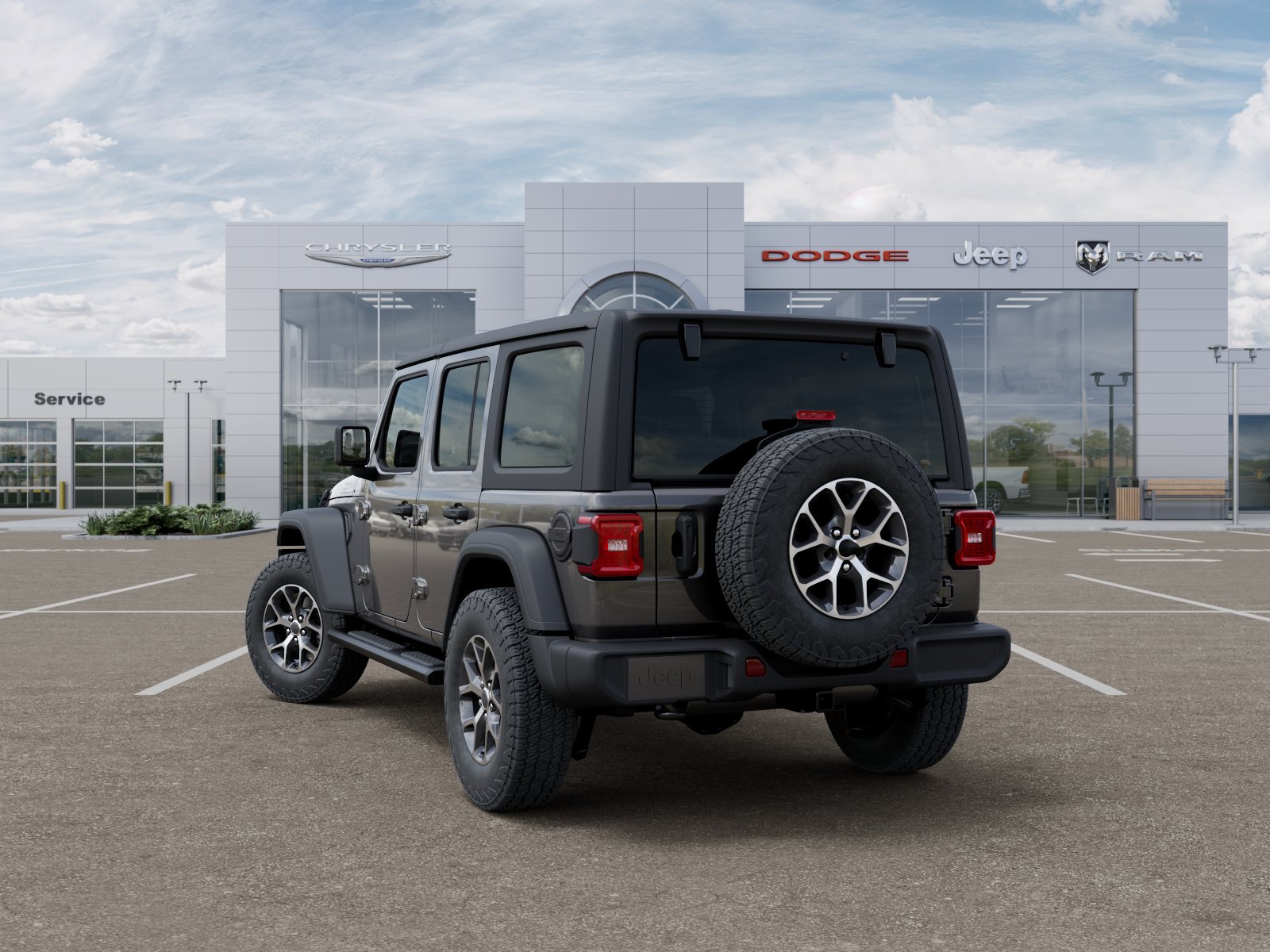 New 2025 Granite Crystal Metallic Clear-Coat Exterior Paint Jeep Sport S image 31