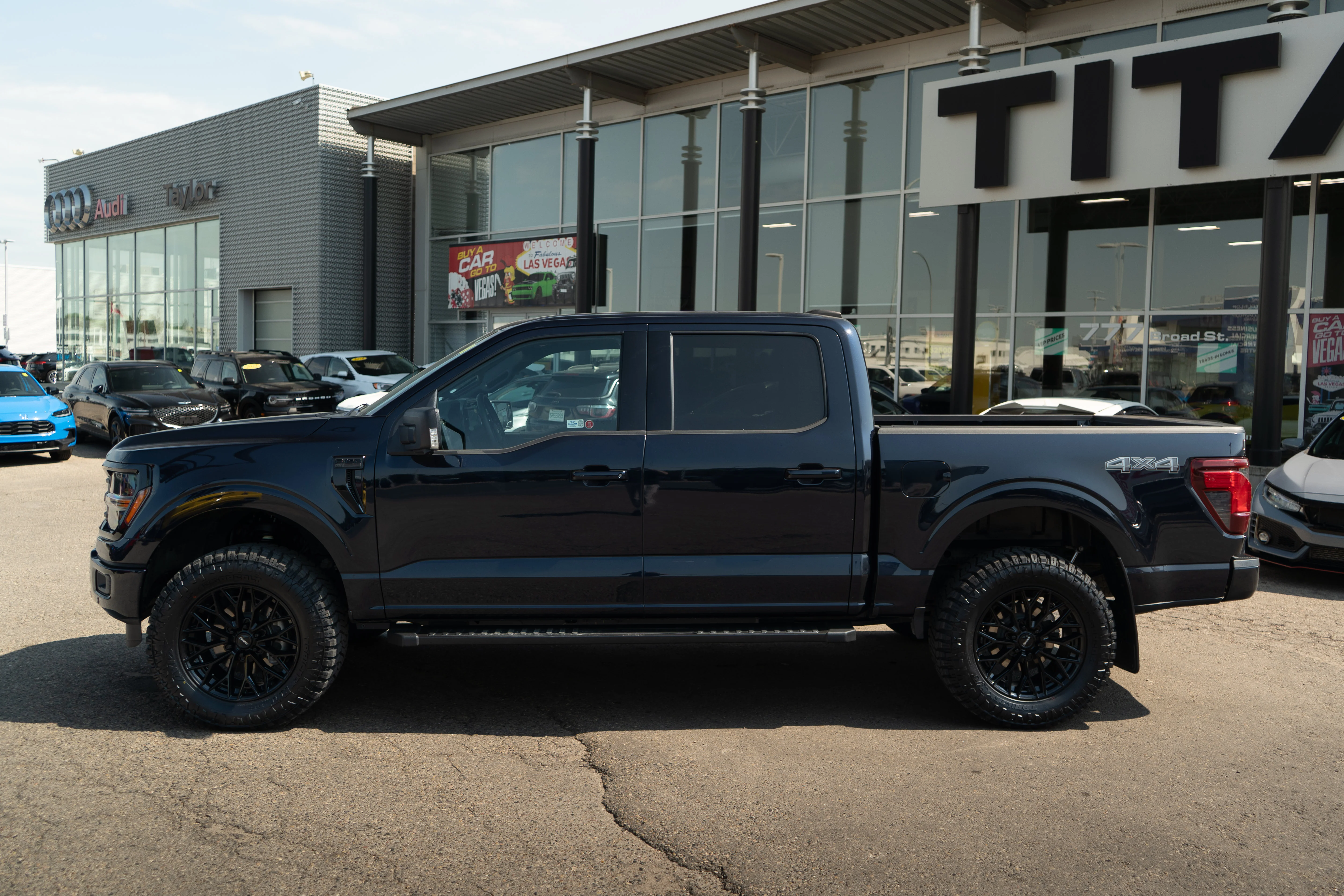 Used 2025 Antimatter Blue Metallic Ford XLT 4WD*2in Lift Kit | 35in Tires | Custom Petrol Wheels | Nav | 360 Cam | Htd Seats | Blackout Pkg image 8
