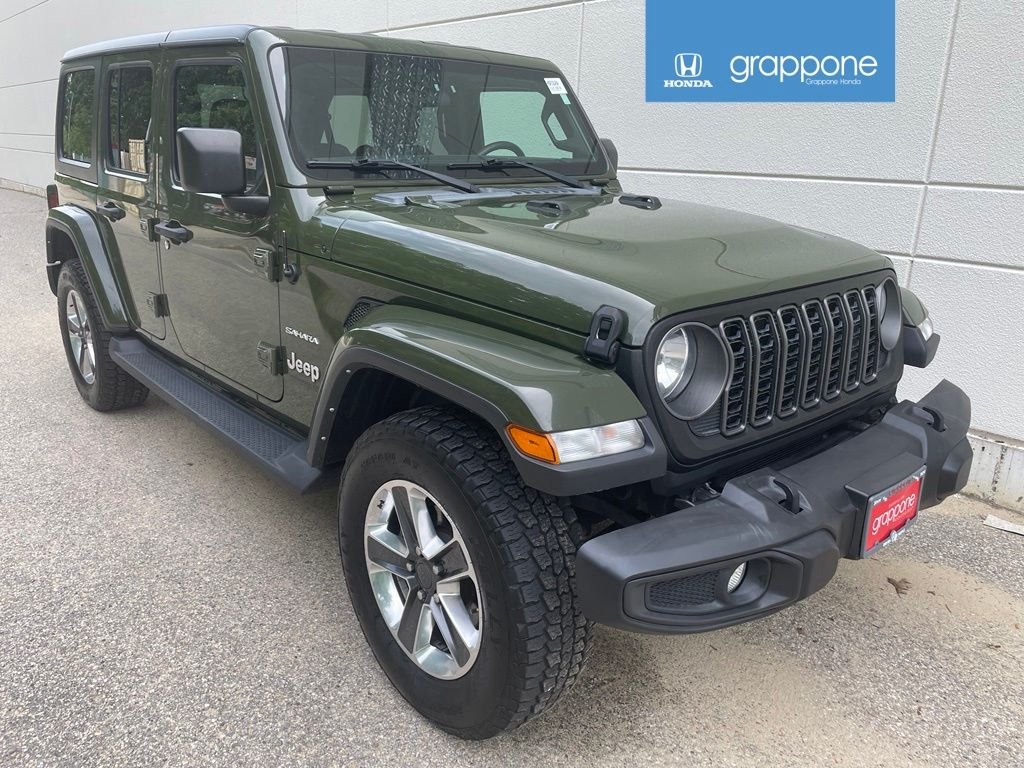 Used 2021 Sarge Green Clearcoat Jeep Unlimited Sahara image 1
