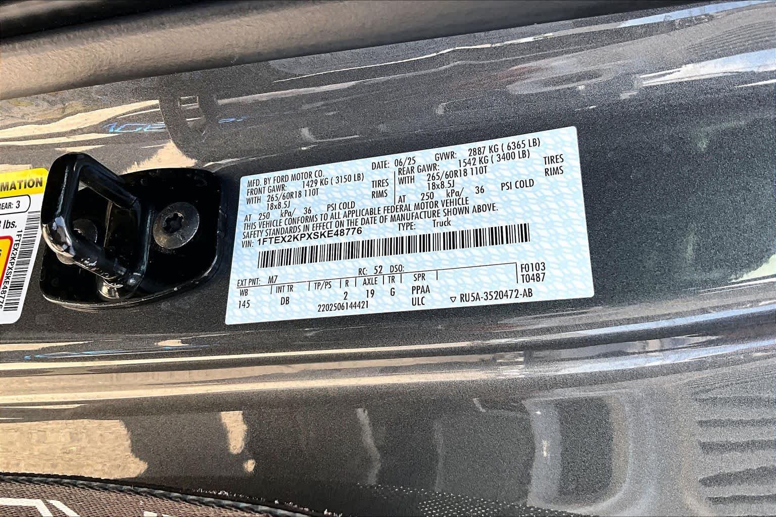 Certified Used 2025 Light Blue Clearcoat Metallic Ford STX image 32