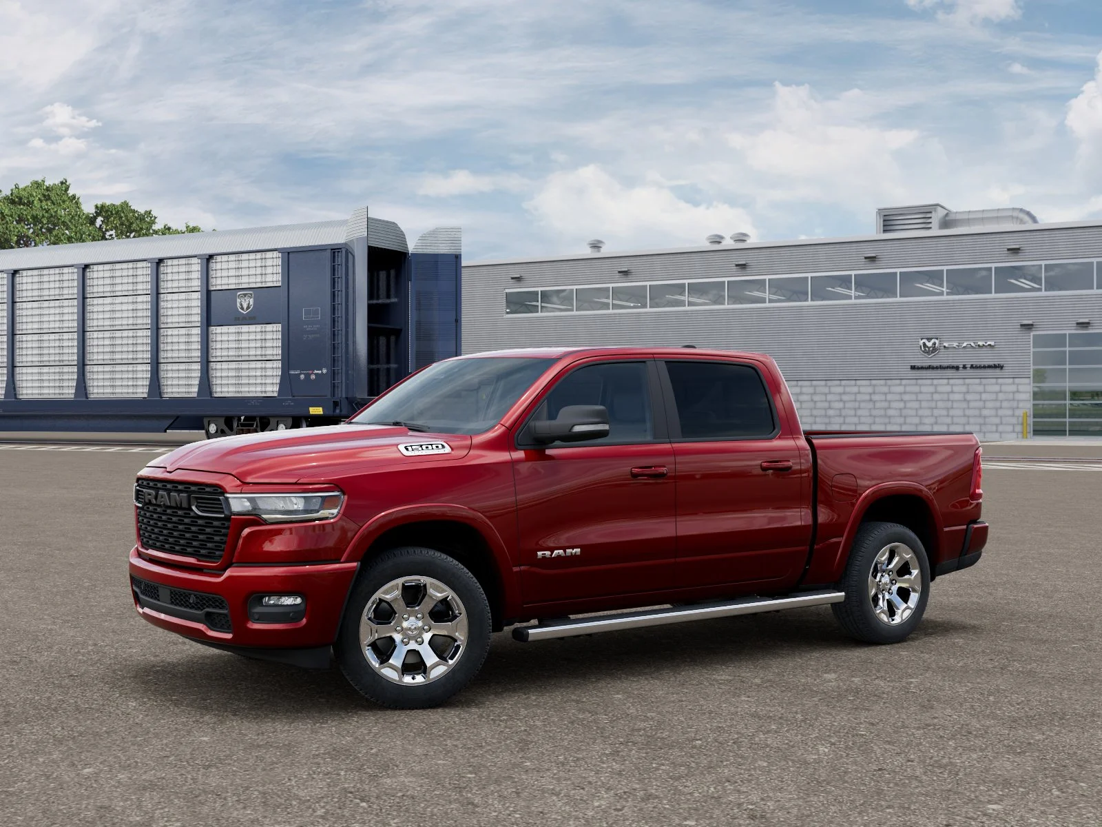 New 2026 Molten Red Pearl-Coat Exterior Paint RAM BIG HORN image 1