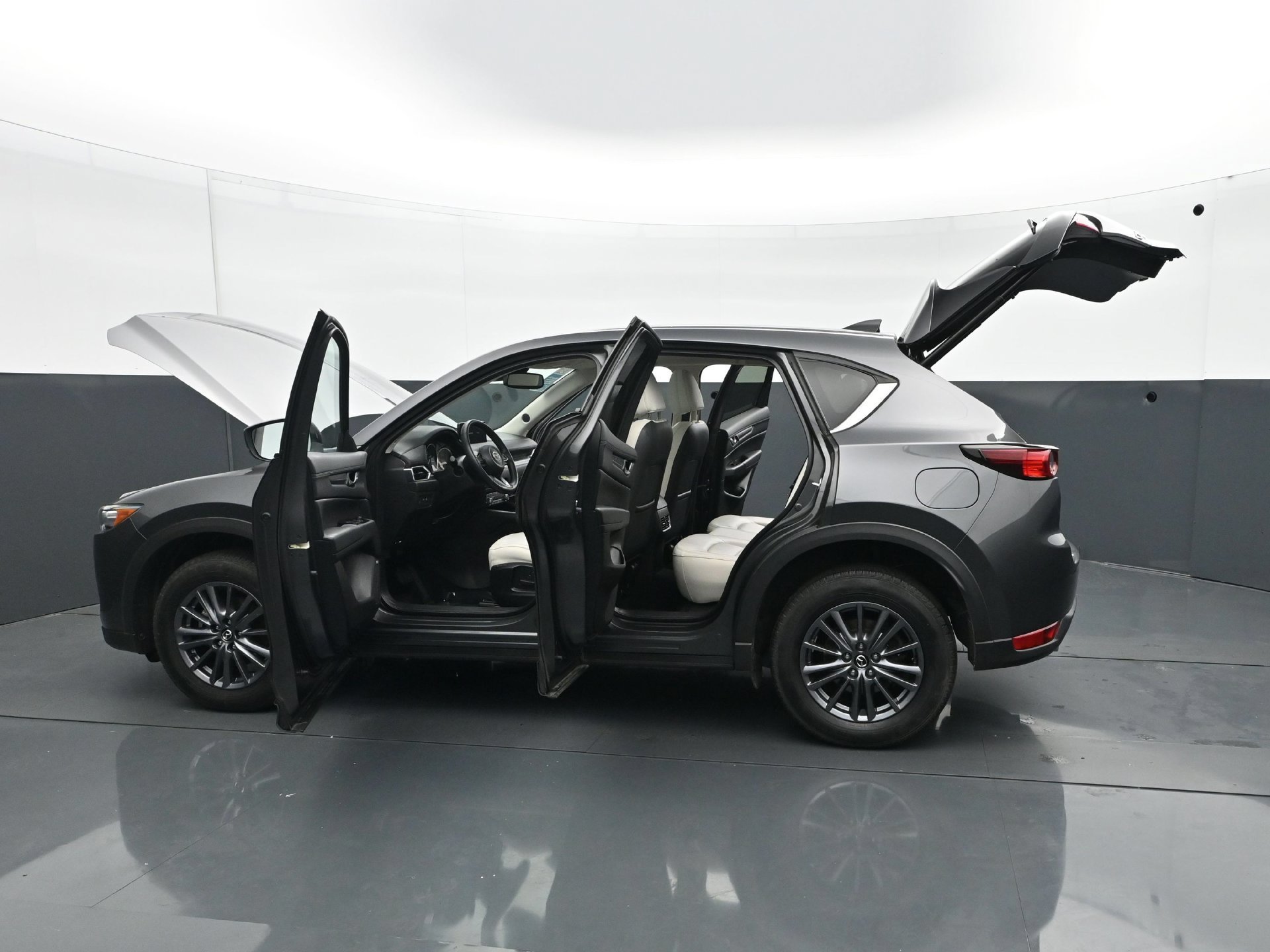 Used 2021 Machine Gray Metallic Mazda Touring AWD image 32