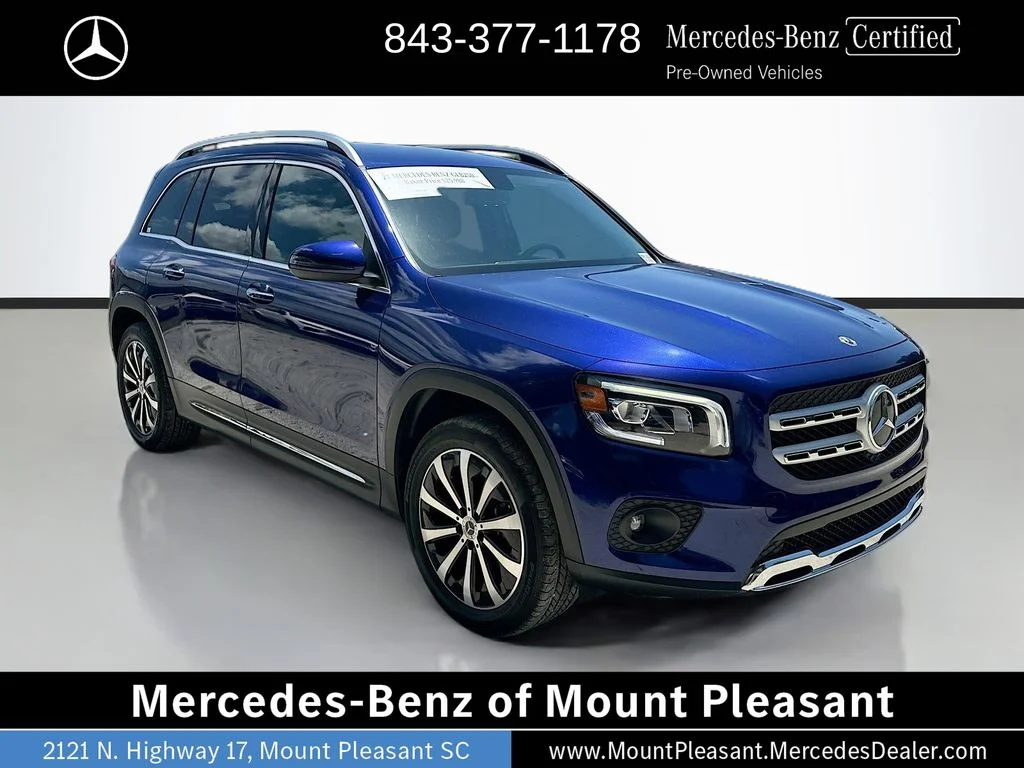 Used 2021 Blue Mercedes-Benz GLB 250 image 3