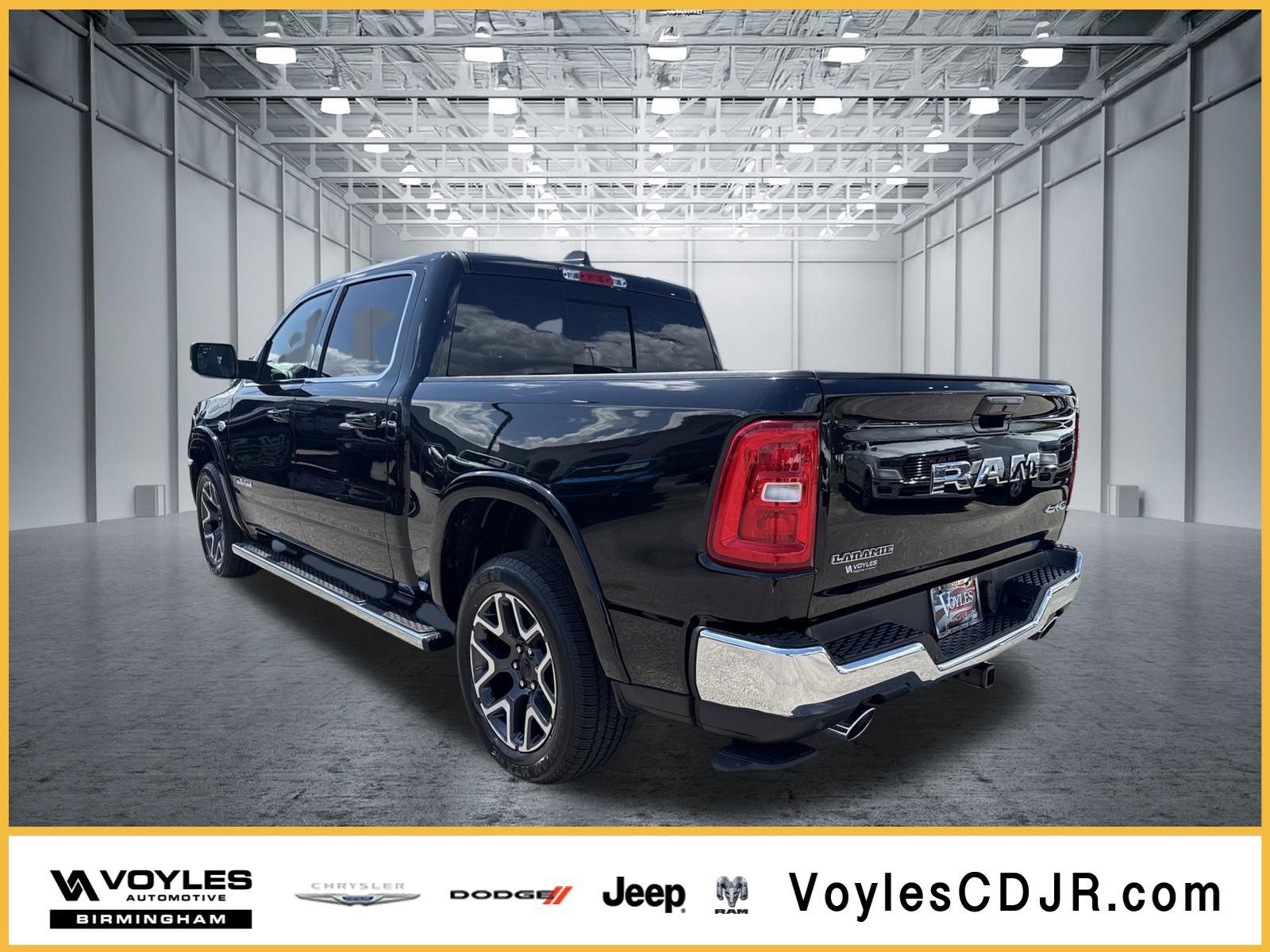 New 2026 Diamond Black Crystal Pearl-Coat Exterior Paint RAM Laramie image 1