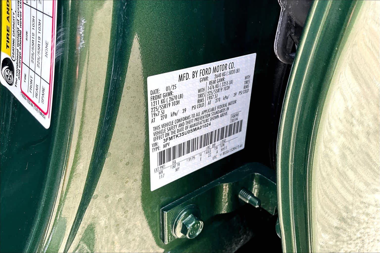 Certified Used 2025 Eruption Green Metallic Ford Premium image 33